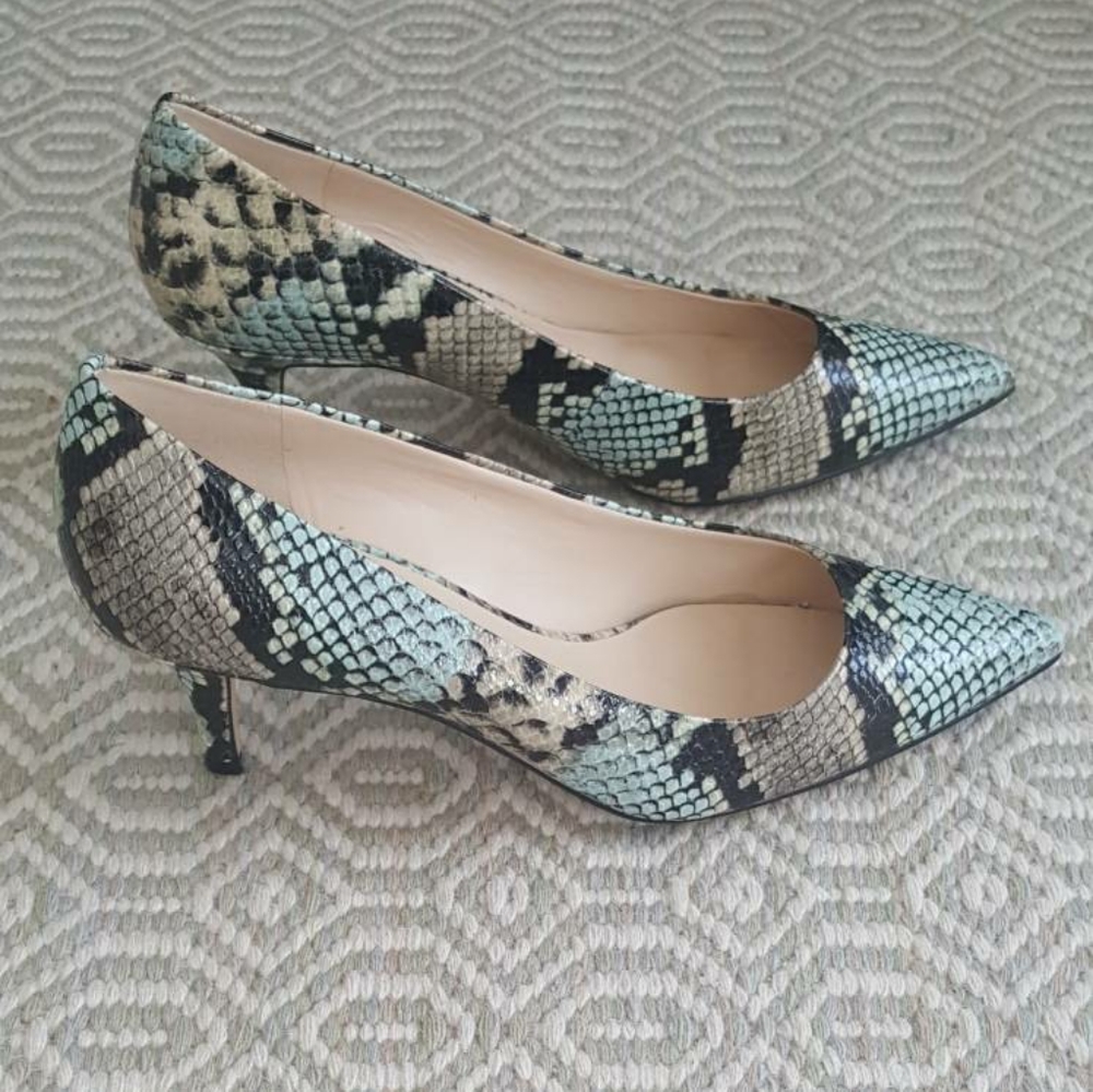 Heels, turquoise. Size 8.5